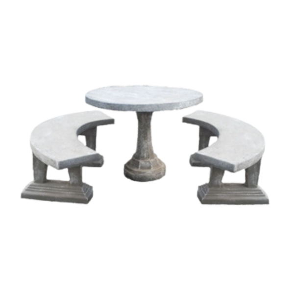 Plain Small Round Table Set